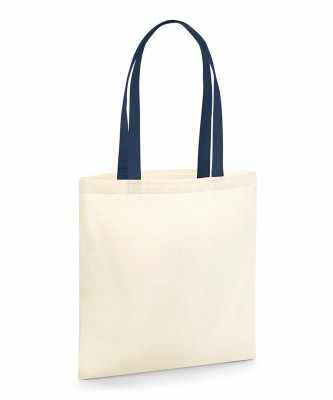 Borsa biologica EarthAware® per la vita - manici a contrasto - cod. RWW801C