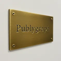 Targhe in Ottone f.to 30x40 cm. incisa 3 righe - cod. PU531