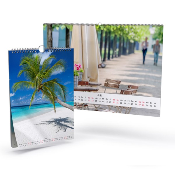 Calendari da parete personalizzati con spiralatura Wire-O - FA-202