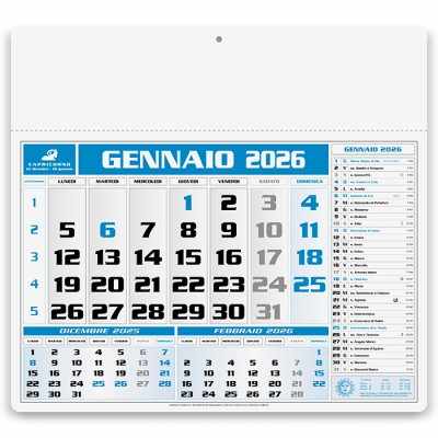 Calendario Americano personalizzato