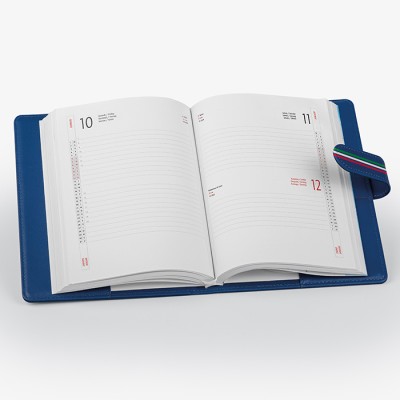 Chiusura tricolore con magnete - Agenda portafoglio cod. PB140SDA