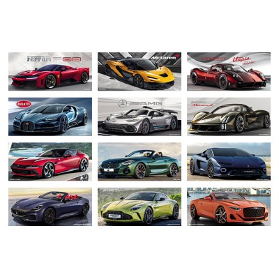 Calendarietto da tavolo personalizzato Auto sportive Calendarietto da tavolo personalizzato Auto sportive