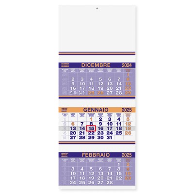 Calendario trittico - Trio fluo cod. PA500