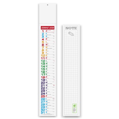Silhouette mensile 12 fogli - Multicolor slim cod. PA677