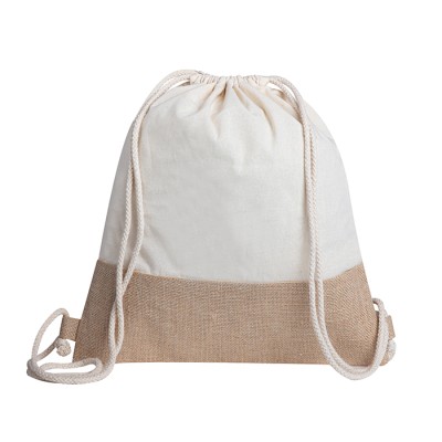 Sacca zaino cotone e juta - Katy cod. PG246