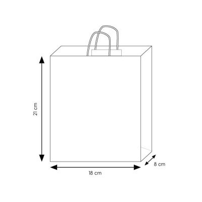 Shopper in carta bianca - Shopper in carta cod. PG041