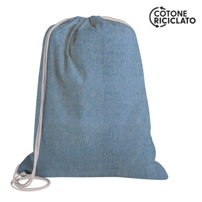 Sacca zaino 100% cotone riciclato - Melissa cod. PG179