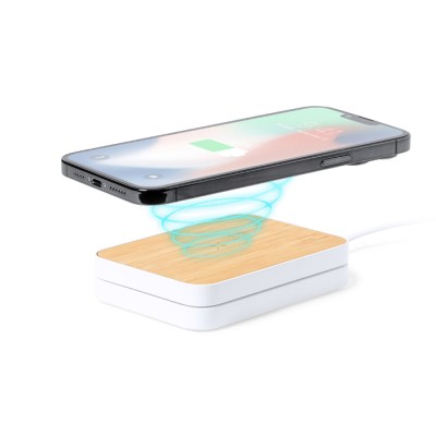 Caricatore wireless pieghevole in bambù e abs - Foldable charger cod. PF331