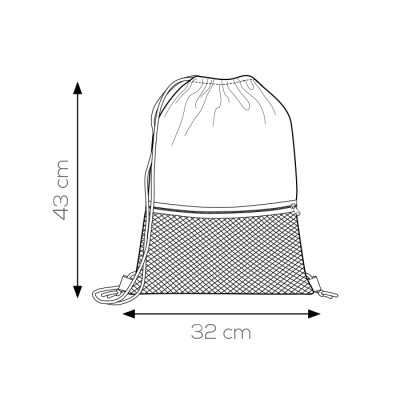 Sacca zaino nylon 210d - Refrain cod. PG278 Sacca zaino nylon 210d - Refrain cod. PG278