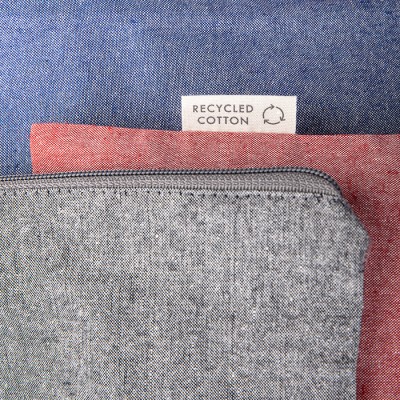 Necessaire da viaggio in cotone riciclato - Camille cod. PI334