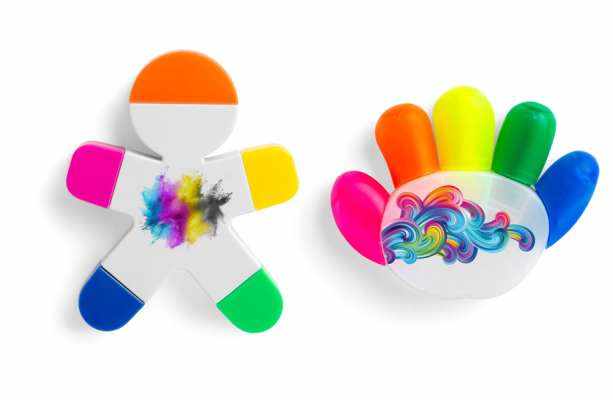 Evidenziatori con figure personalizzate
