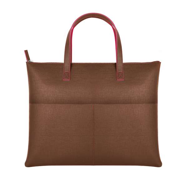 Borsa shopping/portadocumenti bicolore - Finesse cod. CA057