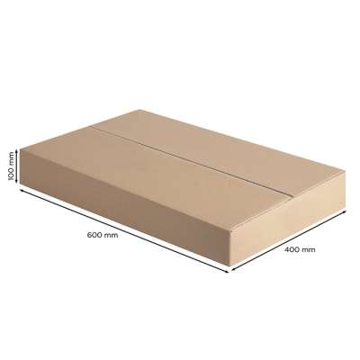 Cartoni doppia onda con logo stampato f.to 60 x 40 x 10h - cod. CR007