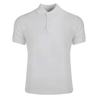 Polo mezza manica cotone piquet pettinato, bianco - Miami cod. NK201