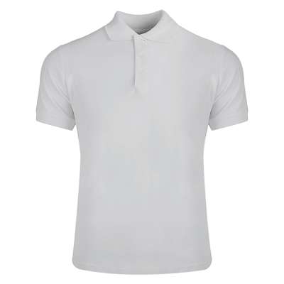 Polo mezza manica in polycotton, bianco - Los angeles cod. NK211