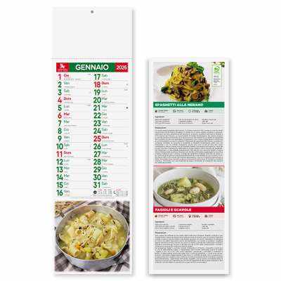 Calendari Silhouette personalizzati per Gastronomia - cod. PA187