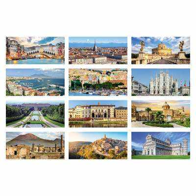 Calendarietti da tavolo Citta' d'italia personalizzabili - cod. PA401