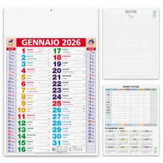 Calendario Olandese multicolor - cod. PA600