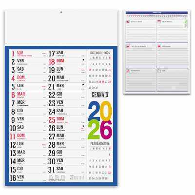 Calendario Olandese personalizzato con scritte - cod. PA614