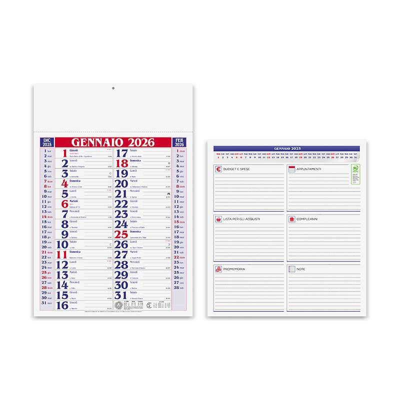 Calendario Olandese mensile - cod. PA650