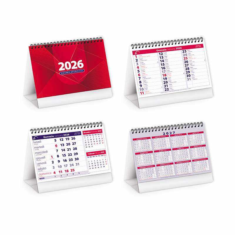 Calendarietti da tavolo personalizzati - cod. PA700