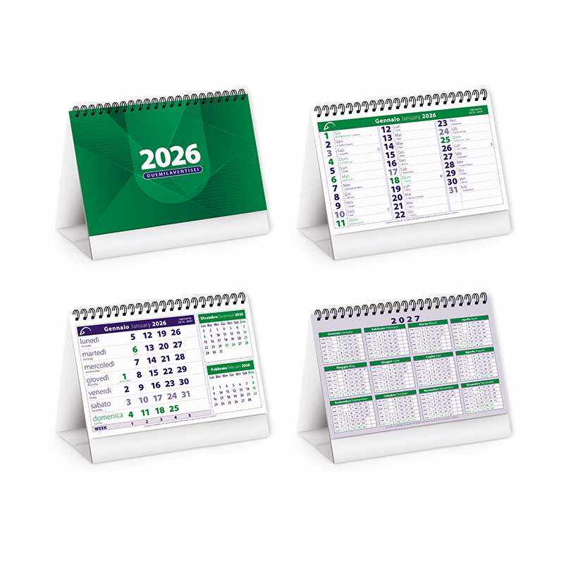 Calendarietti da tavolo personalizzati - cod. PA700