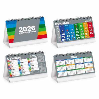 Calendarietto multicolor da tavolo personalizzato - cod. PA703