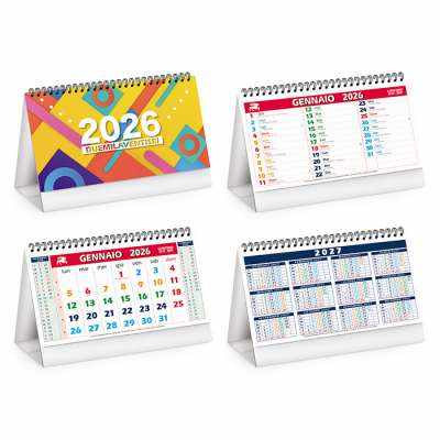 Calendarietto con scritte serigrafate da tavolo - cod. PA705