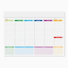 Mini planning multicolor da personalizzare