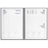 Agenda giornaliera con spirale con scritte serigrafate - cod. PB375