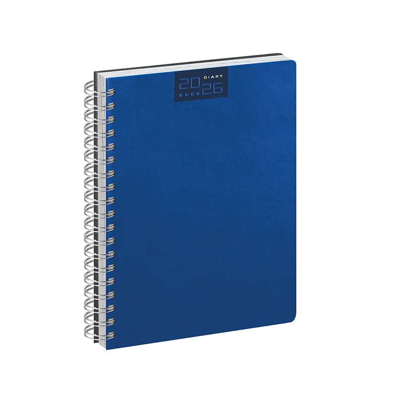 Agenda giornaliera con spirale con scritte serigrafate - cod. PB375