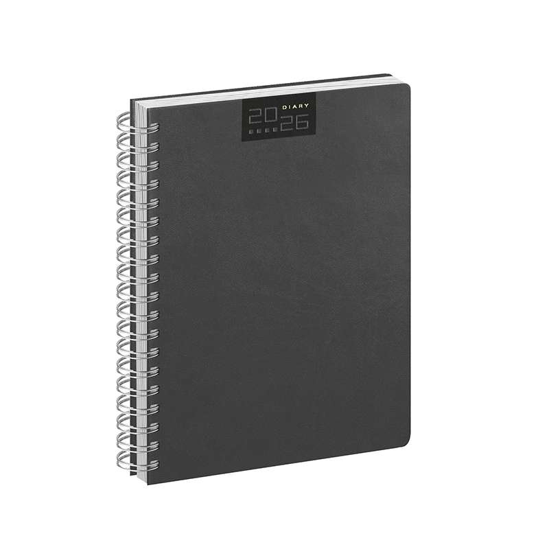 Agenda giornaliera con spirale con scritte serigrafate - cod. PB375