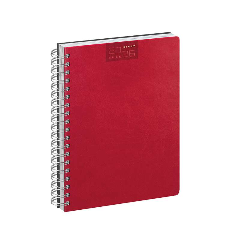 Agenda giornaliera con spirale con scritte serigrafate - cod. PB375