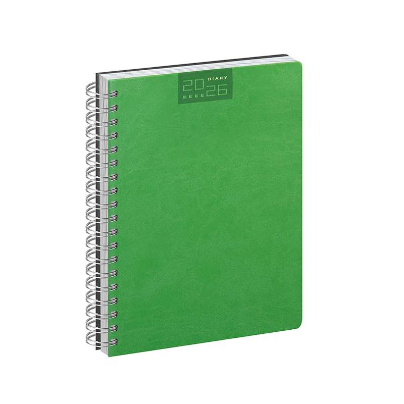 Agenda giornaliera con spirale con scritte serigrafate - cod. PB375