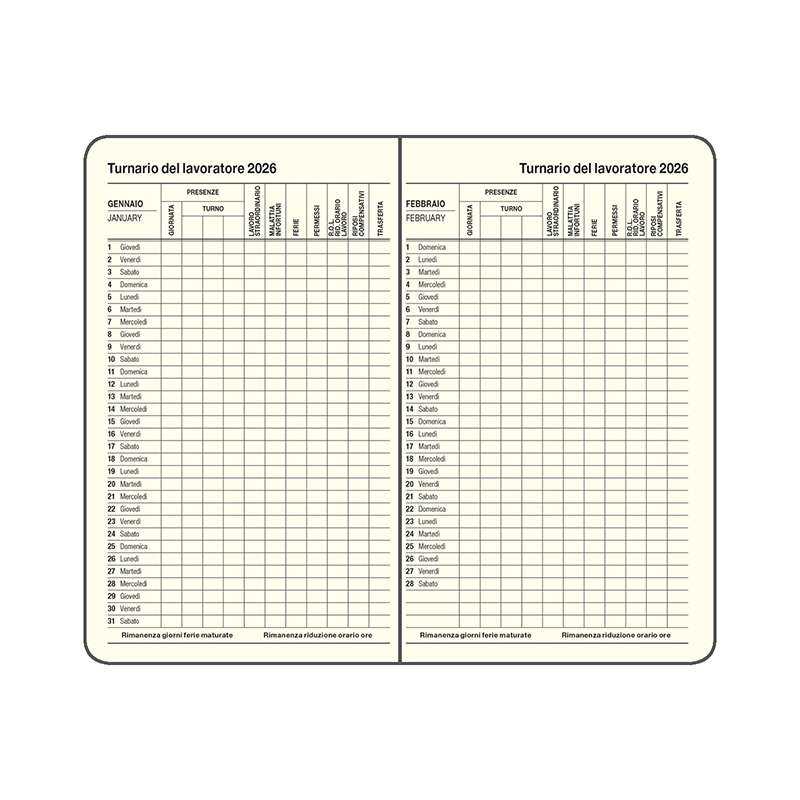 Agenda personalizzata settimanale con penna inclusa - cod. PB573
