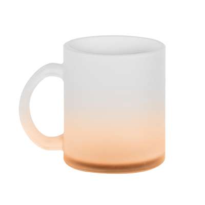 Tazza in vetro effetto ghiaccio fondo colorato da personalizzare - cod. PC375 Tazza in vetro effetto ghiaccio fondo colorato da personalizzare - cod. PC375