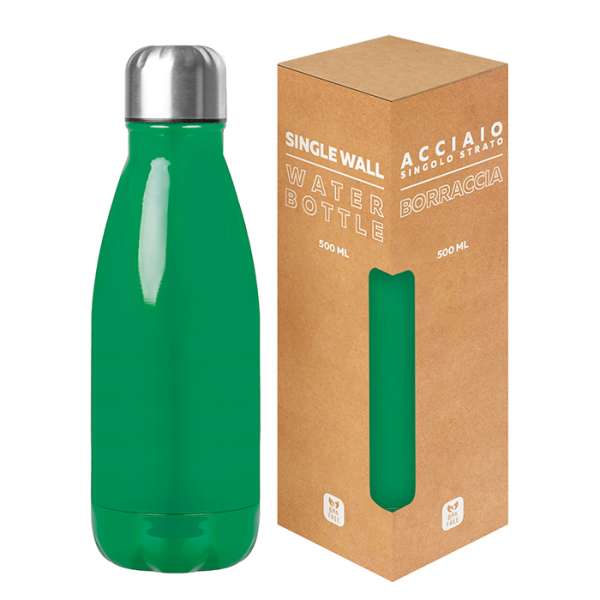 Borraccia in acciaio inox 304 - Glossy bottle 500 cod. PC411