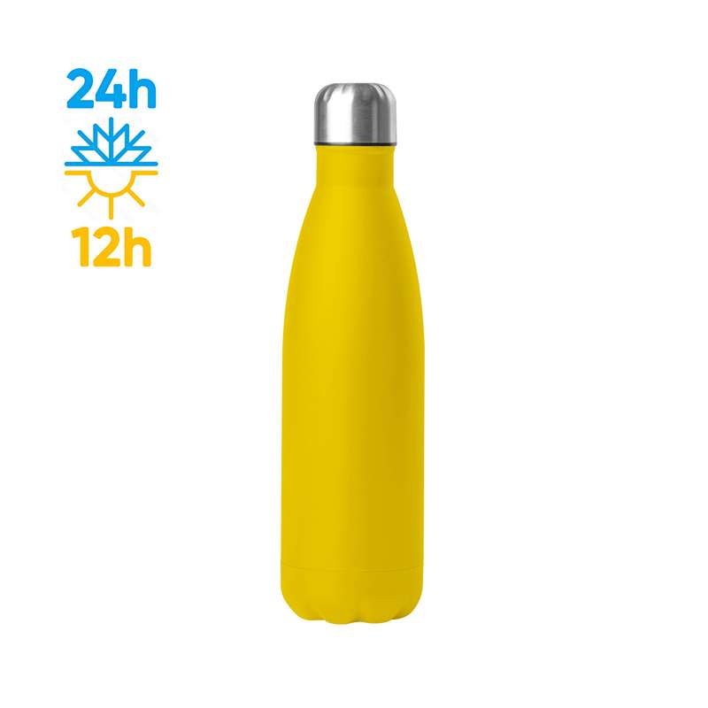 Borraccia termica acciaio 500 ml doppio strato 304+201 - Steel mat bottle 500 cod. PC414
