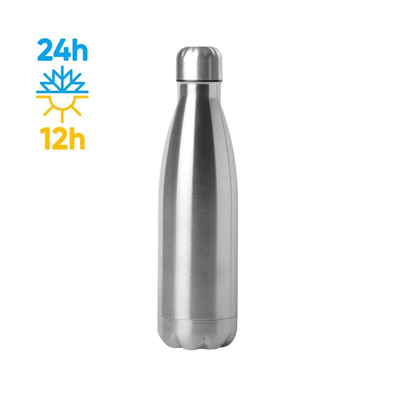 Borraccia termica acciaio 500 ml doppio strato 304+201 - Steel mat bottle 500 cod. PC414