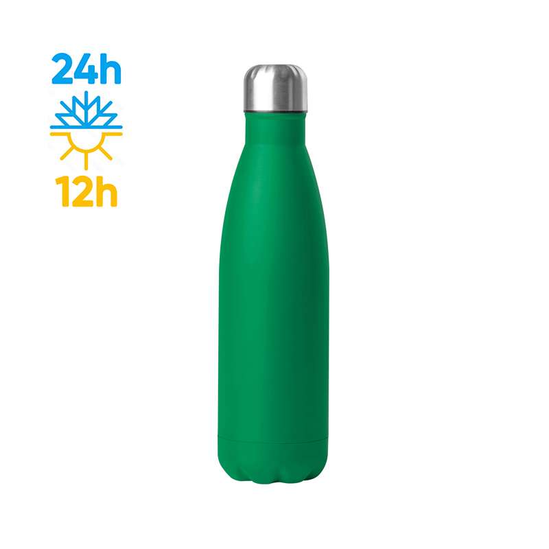 Borraccia termica acciaio 500 ml doppio strato 304+201 - Steel mat bottle 500 cod. PC414