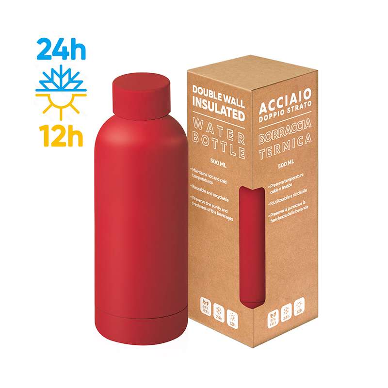 Borraccia in acciaio promozionale da 500 ml - cod. PC415