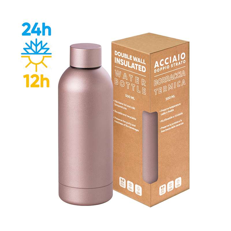 Borraccia in acciaio inox 304/201 - Metamat 500 cod. PC417