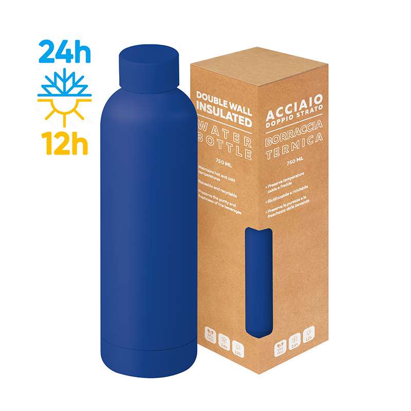 Borraccia in acciaio inox 304/201 - Matte bottle 750 cod. PC418