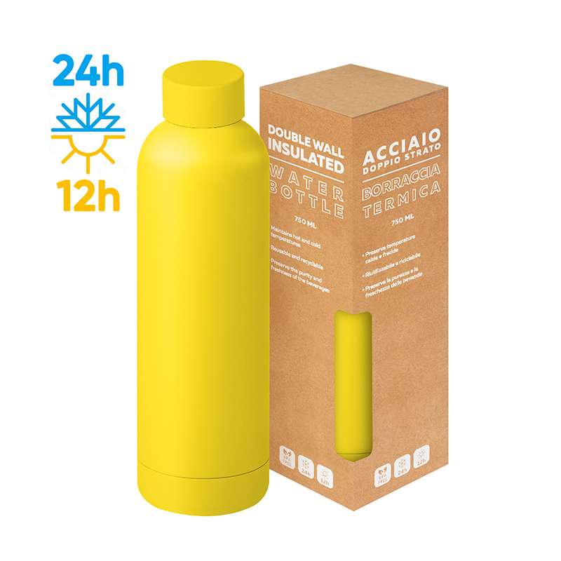 Borraccia in acciaio inox 304/201 - Matte bottle 750 cod. PC418