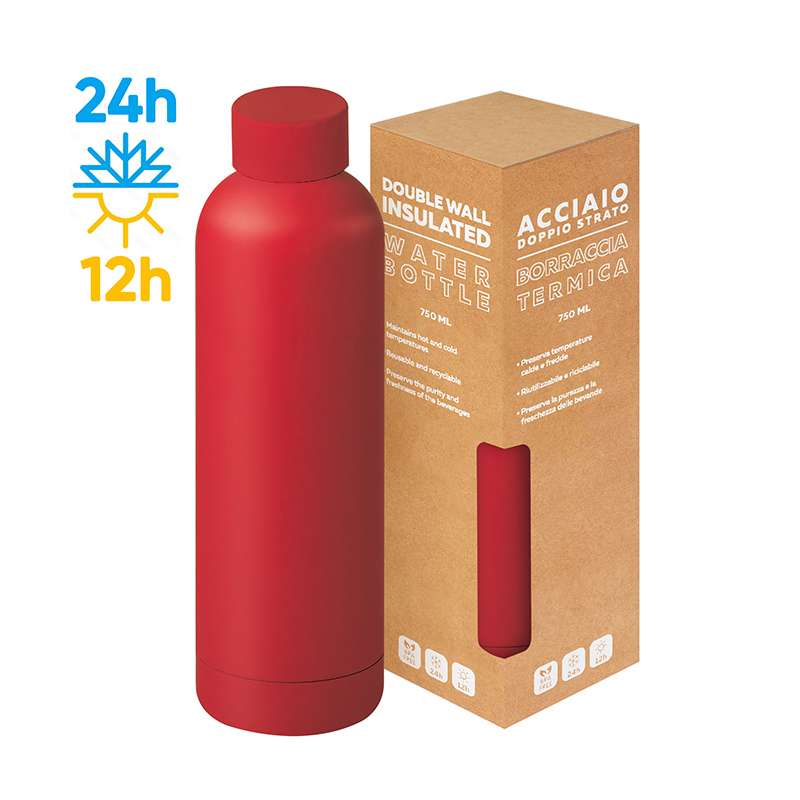 Borraccia in acciaio inox 304/201 - Matte bottle 750 cod. PC418