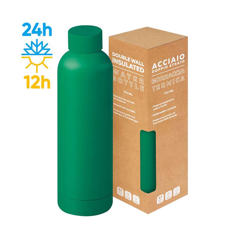 Borraccia in acciaio inox 304/201 - Matte bottle 750 cod. PC418