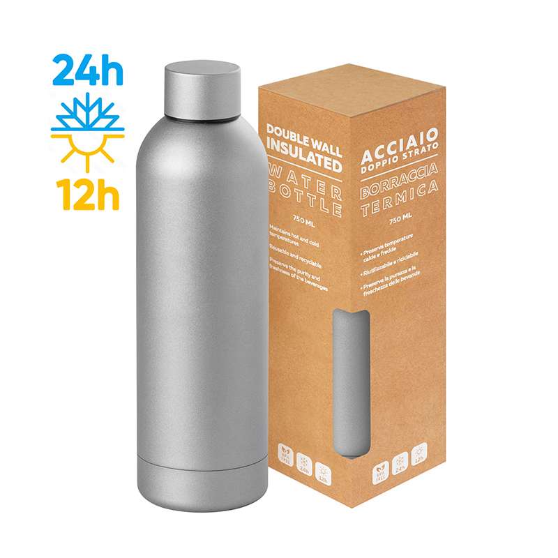 Borraccia in acciaio inox 304/201 - Metamat 750 cod. PC419
