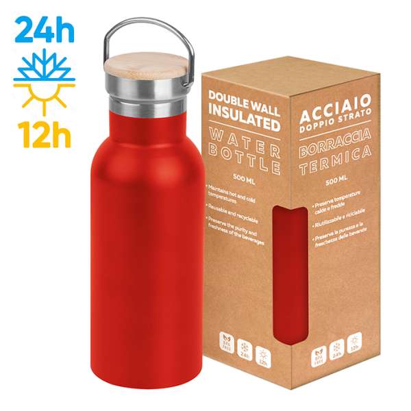 Borraccia in acciaio inox 304/201 - Outdoor bottle 500 cod. PC431