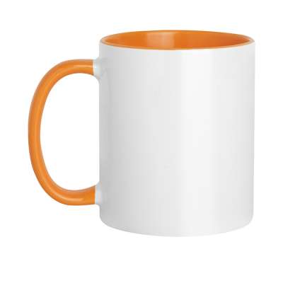 Tazze personalizzate con interno e manico colorati - cod. PC467NB