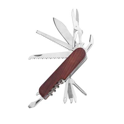 Coltellino in legno 11 funzioni - Multi-tool 11 cod. PC780
